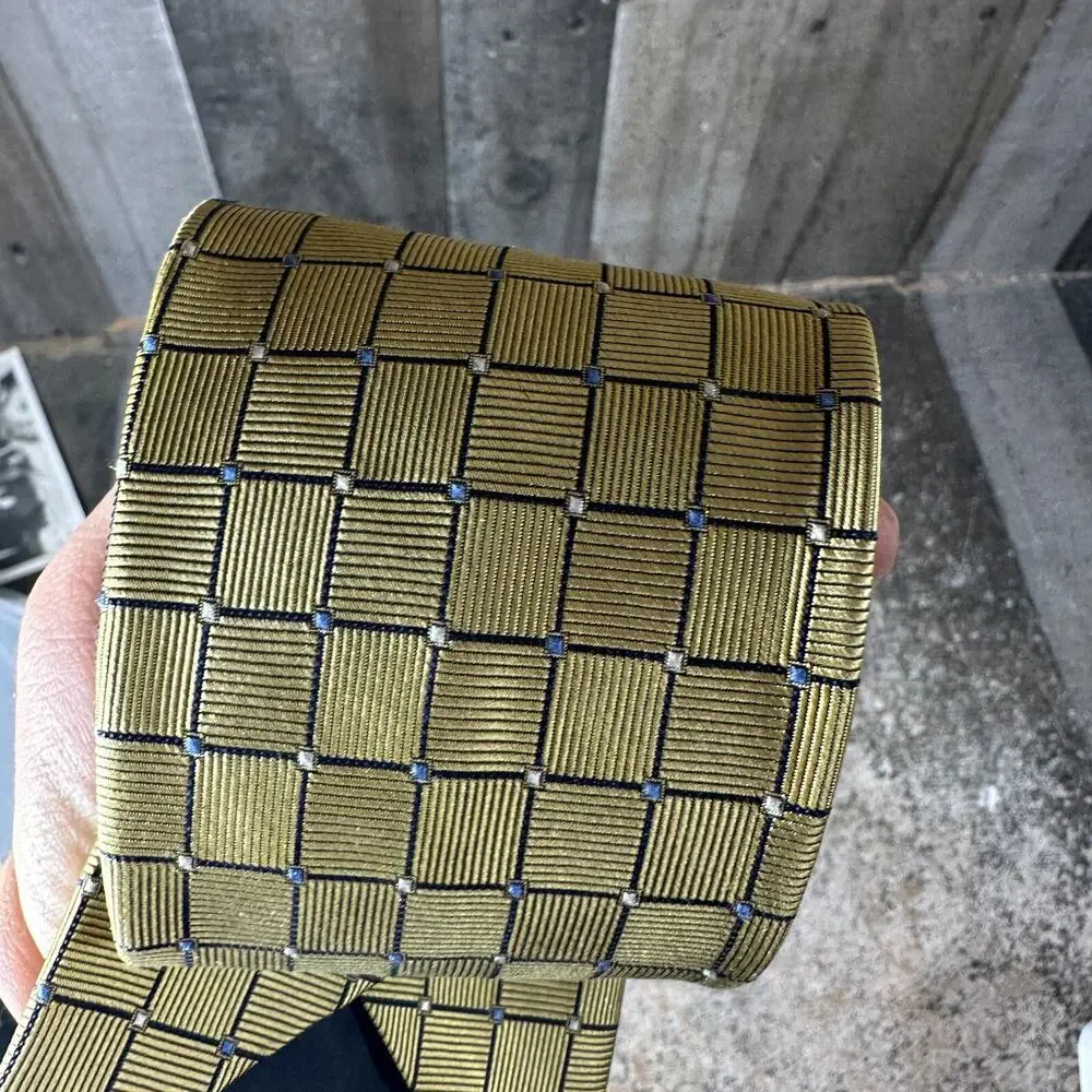 BROOKS BROTHERS‎ 346 Silk Tie Mens Geometric Pattern 3.5